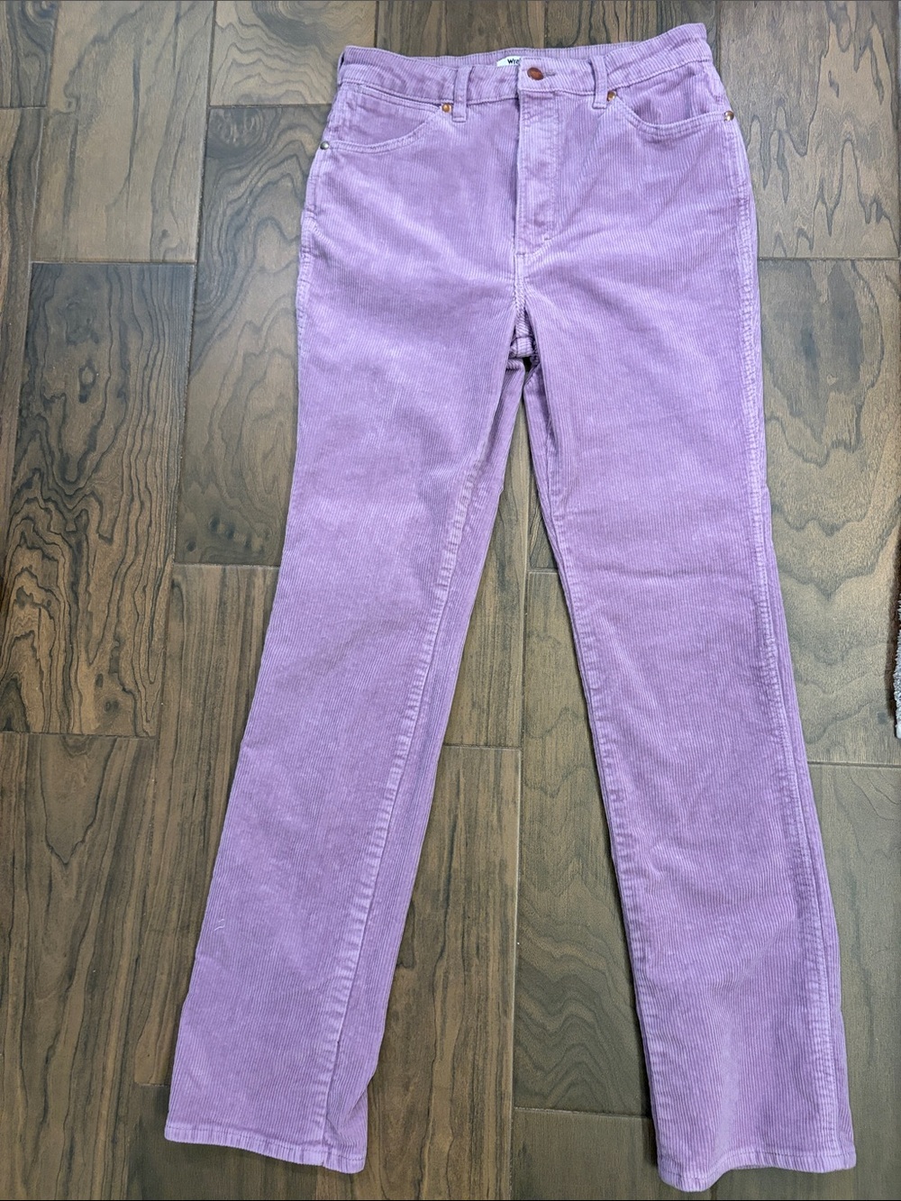 Wrangler Westward High Rise Bootcut Corduroy Pants Lavender Lilac